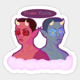 Flower Vision V2 Sticker